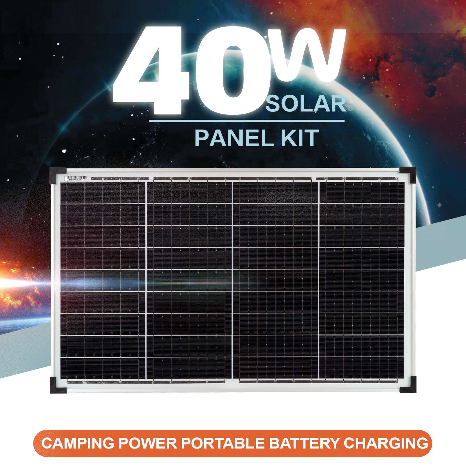 MaxRay 40W 12V Solar Panel Mini Kit